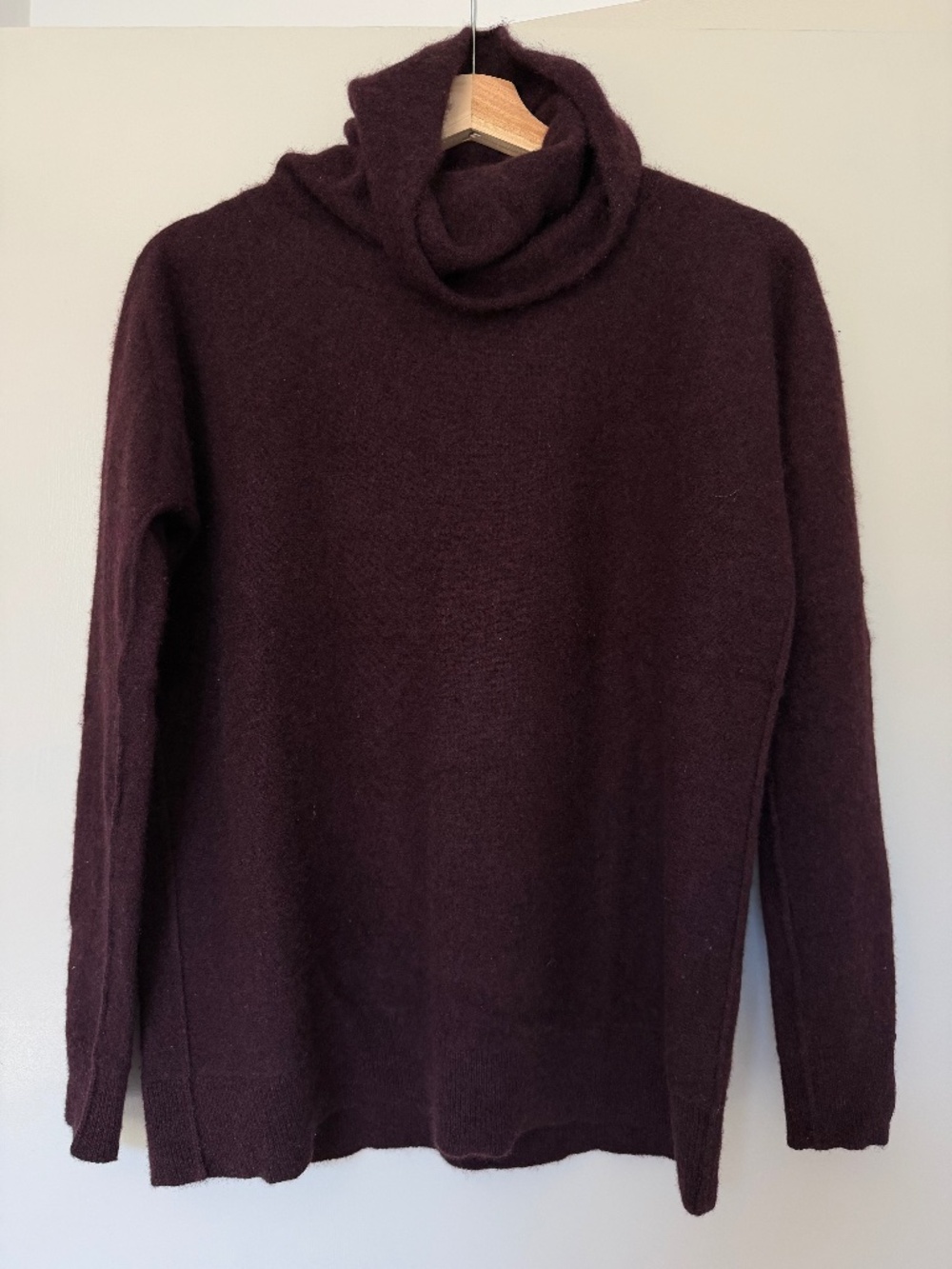 Vintage Y2K All Saints 100% Cashmere Sweater Sz 2 in Maroon